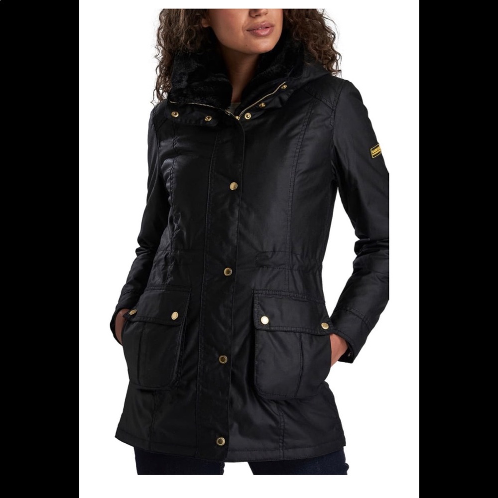 Barbour international waterproof waxed coat